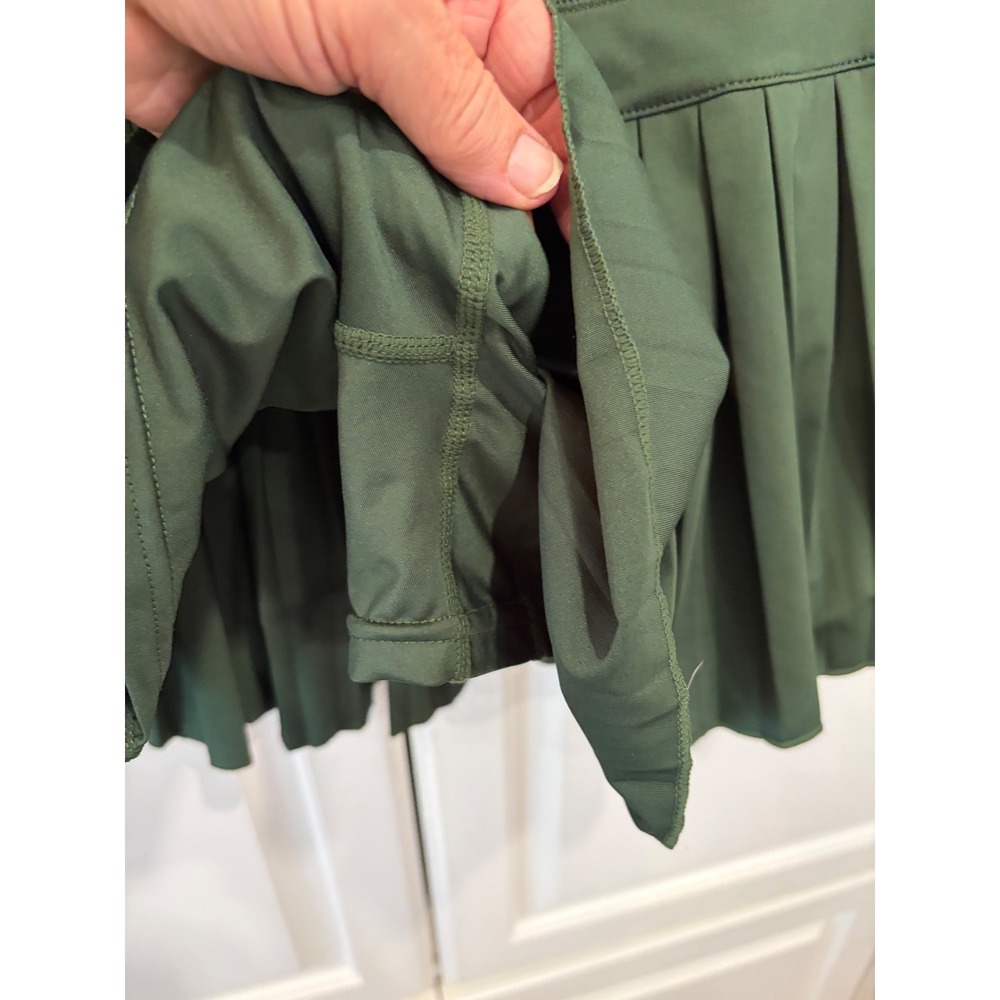 Gold Hinge Womens Pleated Tennis Skort Hunter Green large pickleball preppy - Picture 5 of 8